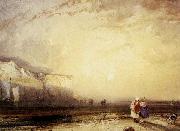 Sunset in the Pays de Caux Richard Parkes Bonington